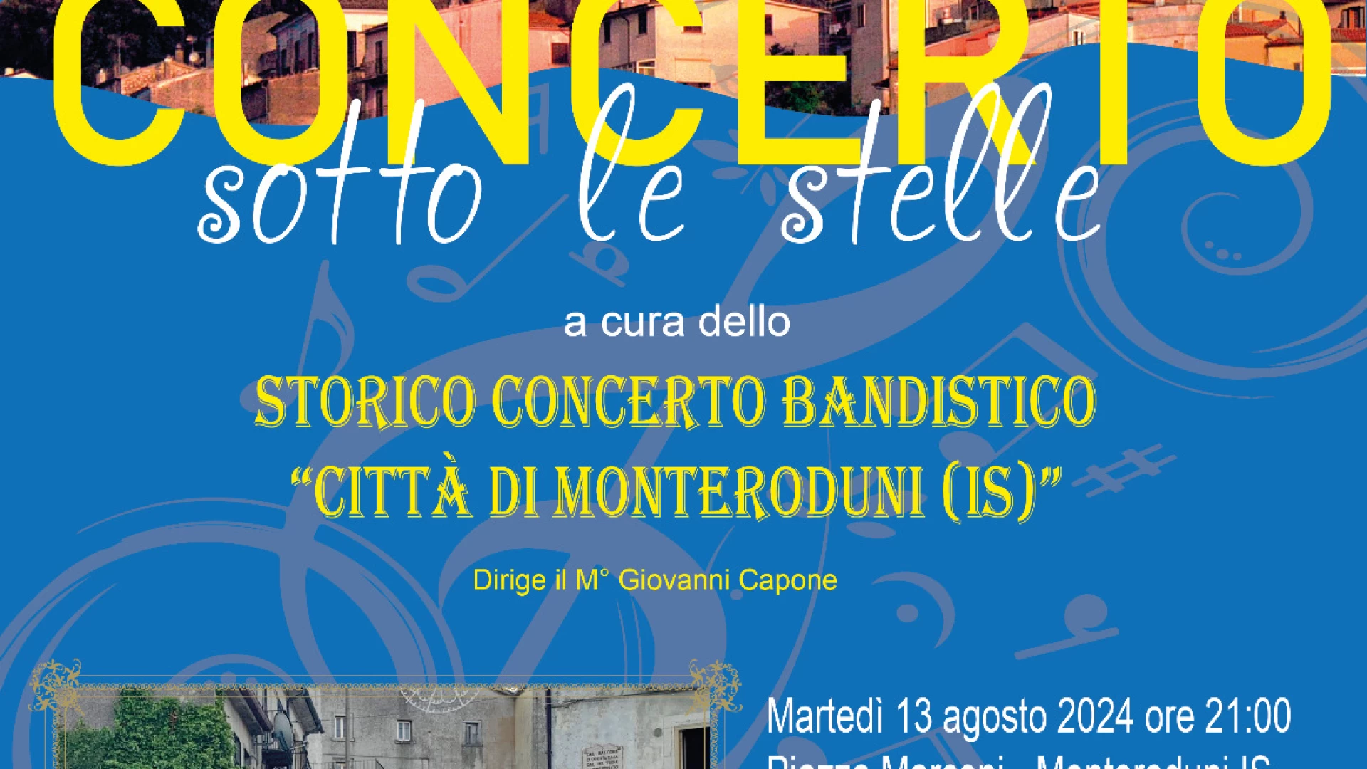 Monteroduni: questa sera il concerto bandistico "Sotto le Stelle"